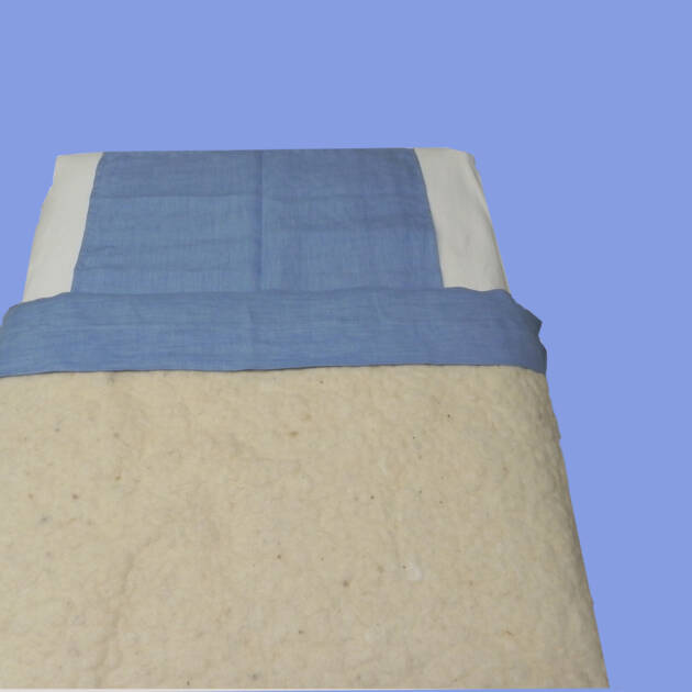 Wol-vilt deken voor ledikant 120x100 peutermatras