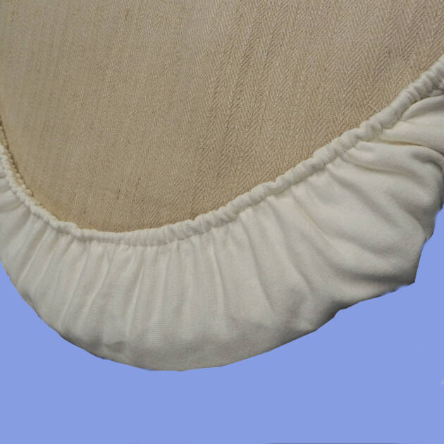 Molton hoeslaken voor een wiegmatras- baby 67x33x4